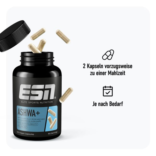 ESN Ashwa Pro, 120 Kapseln
