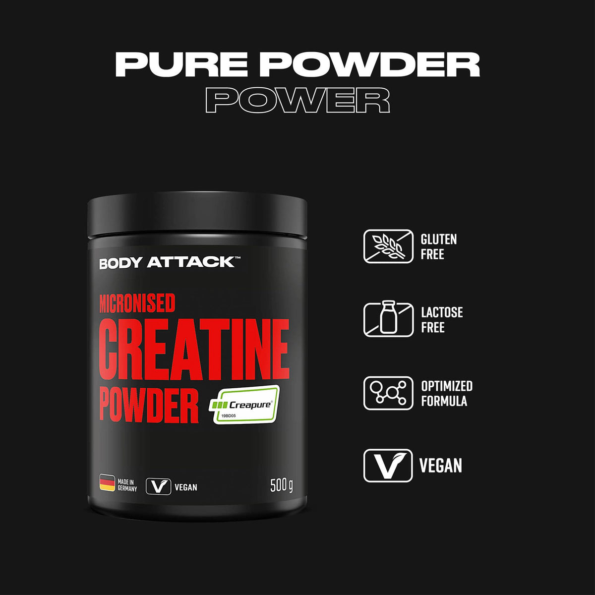 Body Attack Creapure Creatine 300g